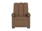 Brown Fabric Electric Reclining Massage Chair