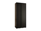 Meublita 1 Sliding Door Wardrobe 235.2/120/45 2 Doors Black/Black/Black
