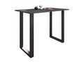 Meublita Premium wood and aluminum bar table, high bar table, Xona 140x80 cm, black/anthracite
