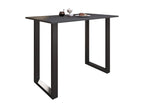 Meublita Premium wood and aluminum bar table, high bar table, Xona 140x80 cm, black/anthracite