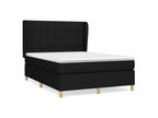 Bed base in Vertchez with black mattress 140x200 fabric
