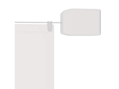 Vertical Awning White 180x1200 cm Green Fabric