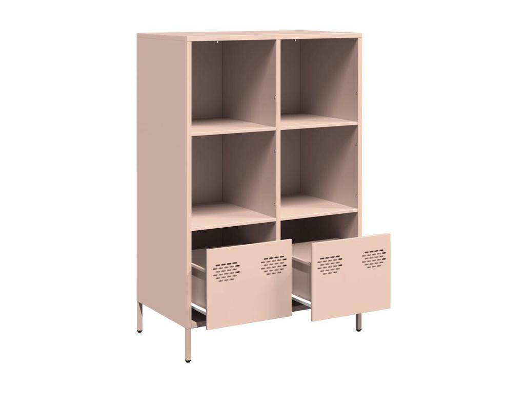 Pink high sideboard 68x39x103.5 cm steel