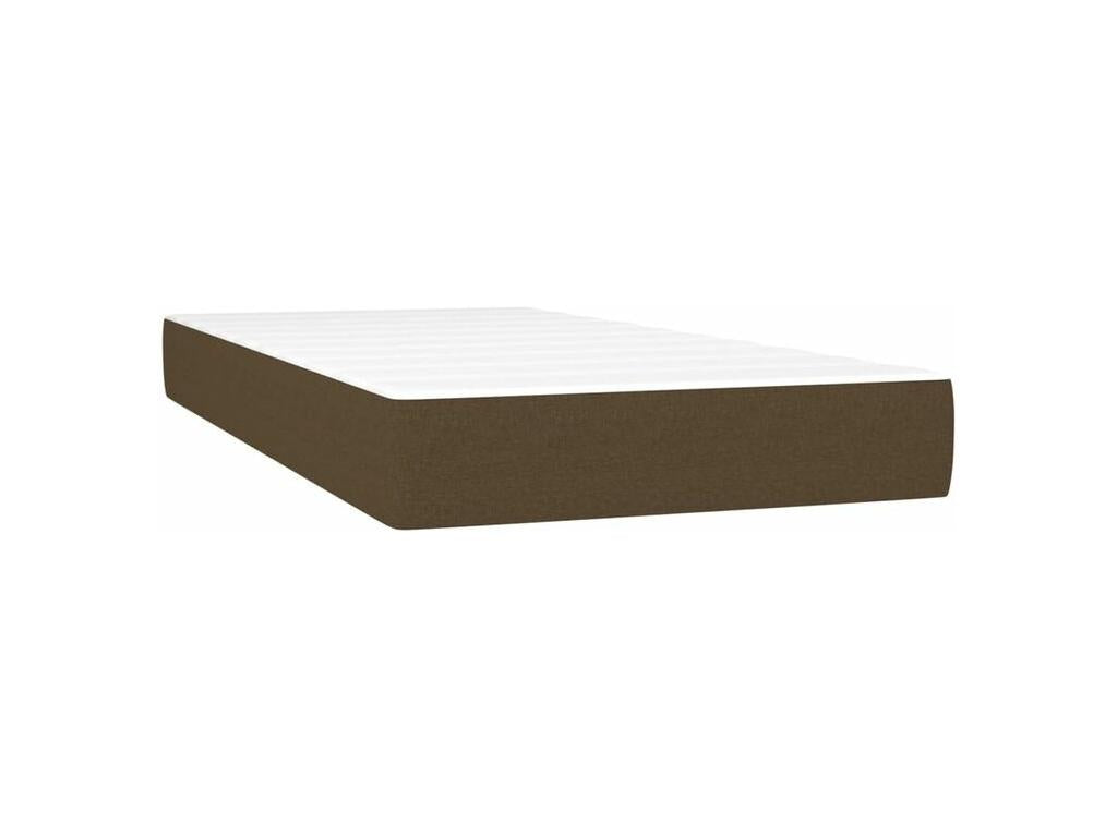 Meublita bed base with dark brown mattress 100x200