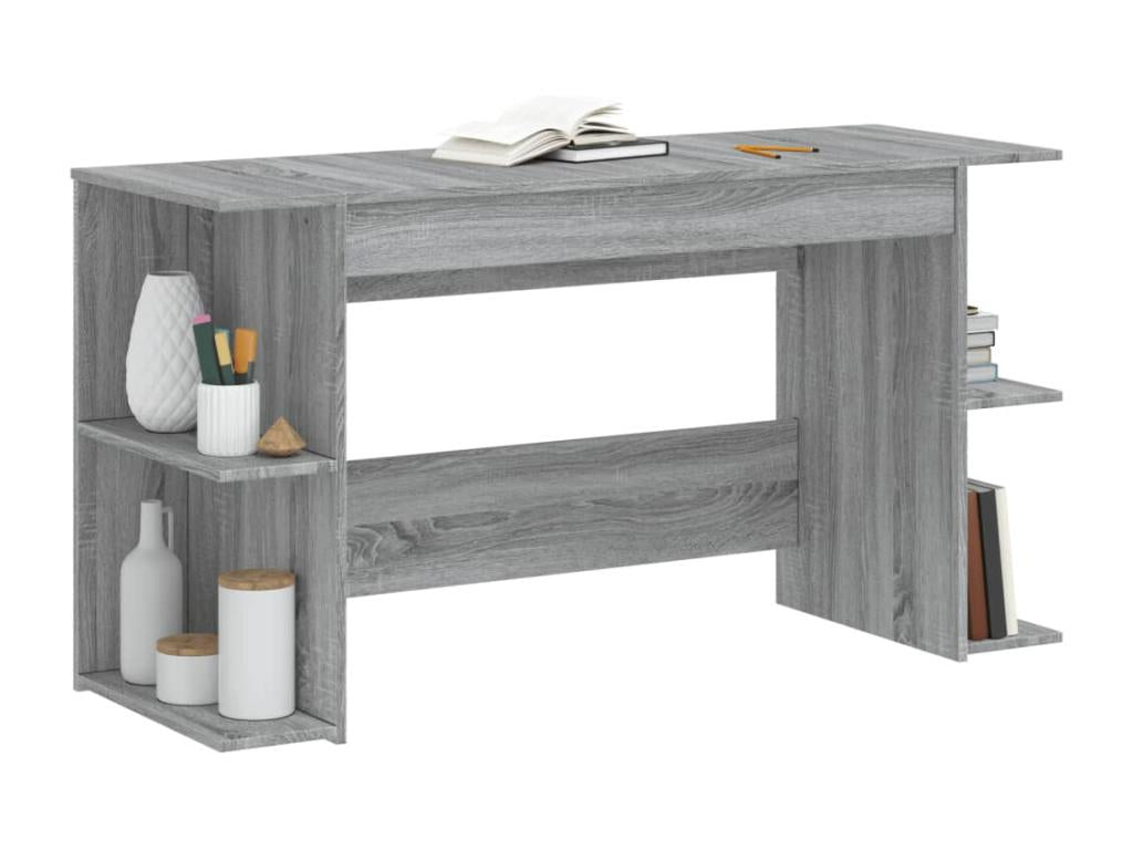 Meublita grey desk 140x50x75 cm engineered wood