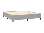 Meublita bed base with light grey mattress 160x200cm fabric