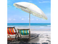 200cm Round Round Windproof Beach Parasol with Sturdy UV Protection EMERA