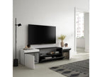 TV Stand/Bench 200x45x35cm For TVs up to 80" Living Room Furniture White and Black