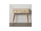 Console table with 2 drawers, light solid wood - Meublita