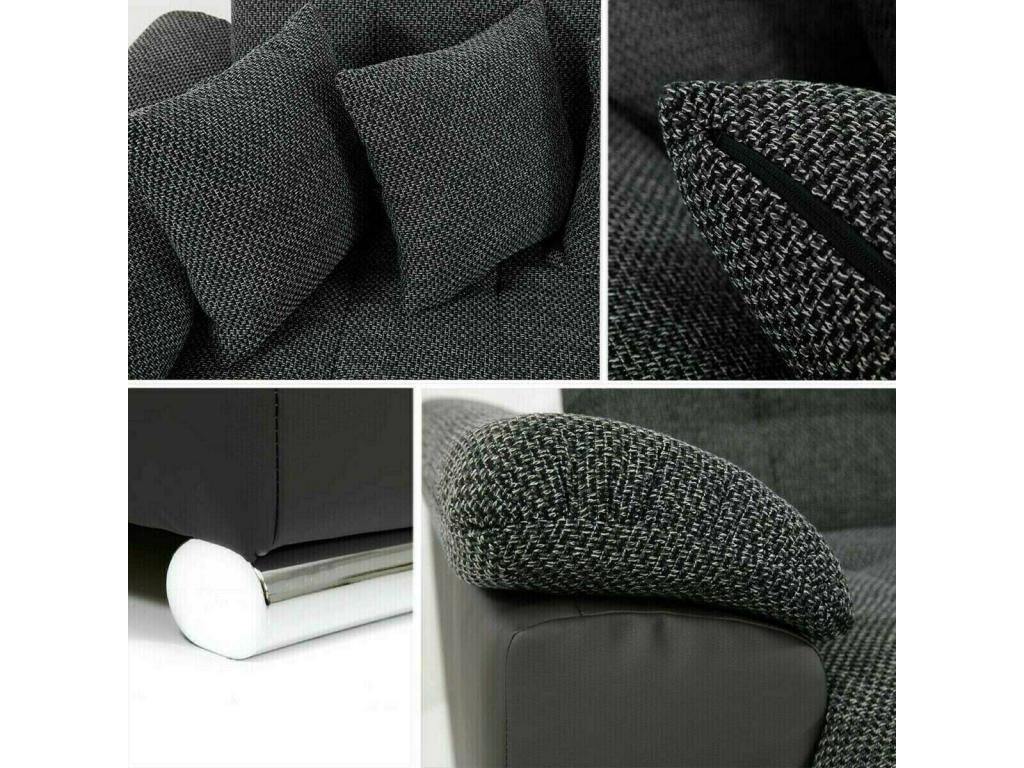 Meublita 114 Pink Corner Sofa with Sleeping Function and Bedding Box, 348x205x76cm