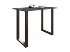 Meublita Premium wood and aluminum bar table, high bar table, Xona 140x80 cm, black/anthracite