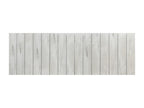 Meublita Vertical Pallet Style Recycled MDF Wood Headboard 135x46 for 120/135 Beds - Arctic