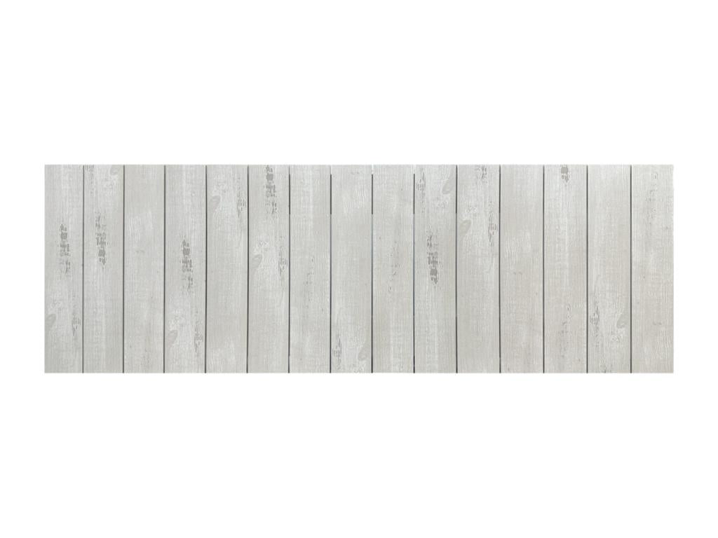 Meublita Vertical Pallet Style Recycled MDF Wood Headboard 135x46 for 120/135 Beds - Arctic