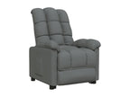 Dark Grey Fabric Reclining Armchair