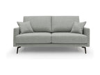 Meublita Modern Sofa in Soft Waterproof Fabric T03 160 cm Light Grey