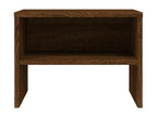 Bedside table, brown oak, 40x30x30 cm, engineered wood
