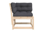 Garden corner sofa and cushions 73x73x78 solid pine wood