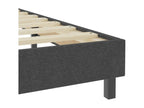 Upholstered bed base, dark grey fabric, 200x200 cm