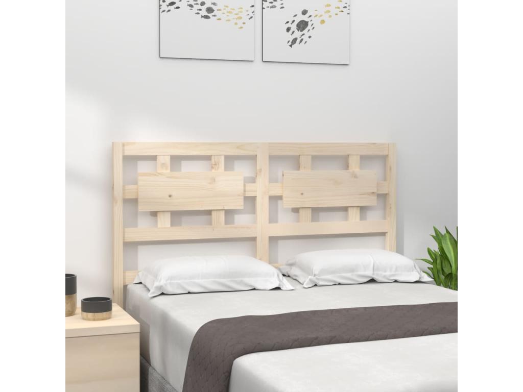 Headboard 185.5x4x100 cm Solid pine wood