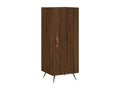 High sideboard, brown oak, 34.5x34x180 cm, engineered wood