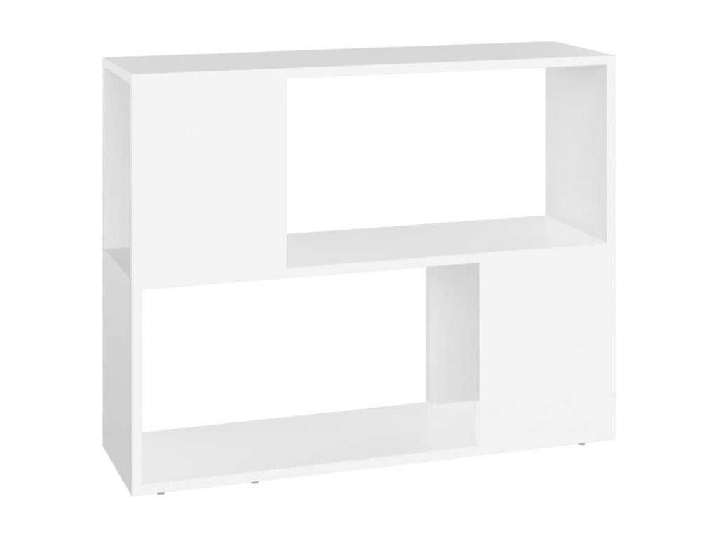 White TV stand 80x24x63 cm Engineered wood