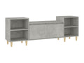 TV stand, concrete grey, 160x35x55 cm, engineered wood