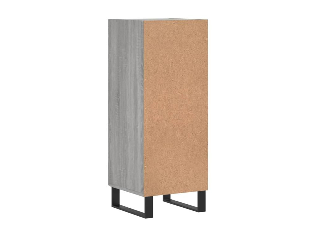 Meublita grey sideboard 34.5x34x90 cm Engineered wood