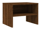 Bedside table, brown oak, 40x30x30 cm, engineered wood