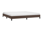 Brown faux leather bed frame (without mattress) 200x200 cm