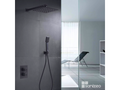 Meublita CIES GPC009/NG Recessed Anti-Limescale Shower Column, Matte Black