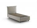 Vertchez Single Bed Storage Bed with Fabric Upholstery Made in Italy Side Opening Suitable for 80x190 cm Mattress Beige