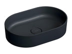 Meublita M countertop washbasin, Black, 55x36 cm