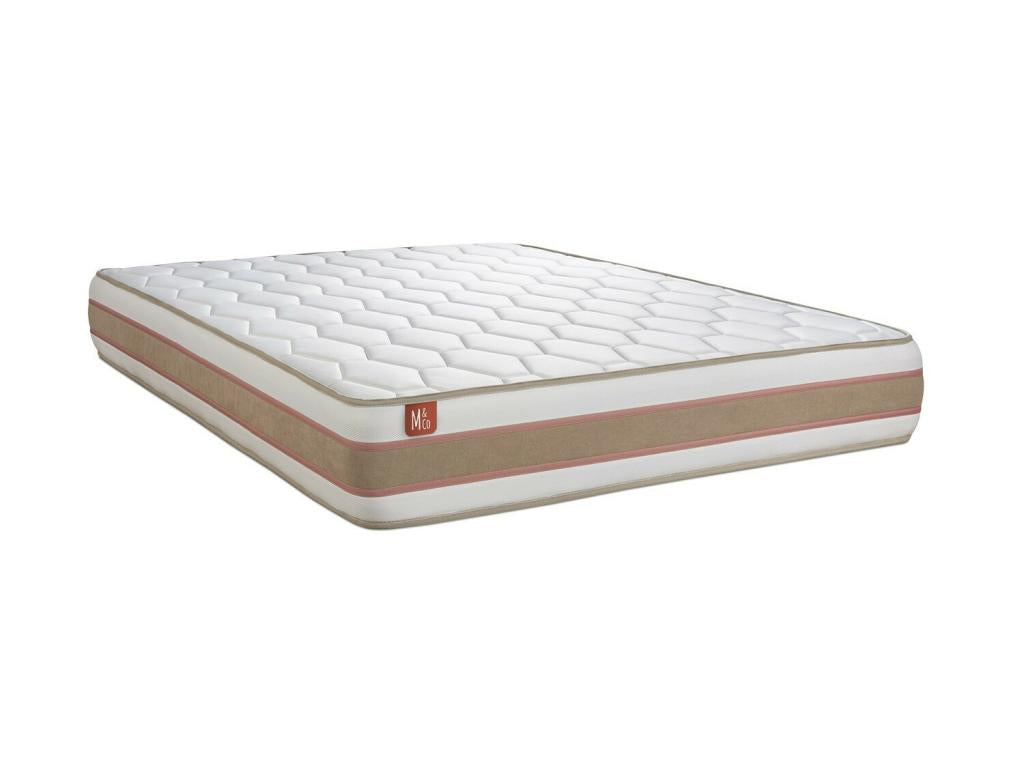 LE DÉLICAT 200x200cm Pocket Springs Memory Foam 5 Comfort Zones - 26cm Thick Double Bed Bases Beige