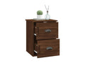 Wall-mounted bedside table, brown oak, 41.5x36x53 cm