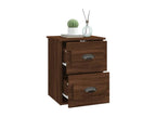 Wall-mounted bedside table, brown oak, 41.5x36x53 cm