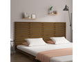 Wall-mounted headboard, honey brown, 206x3x91.5 cm, solid pine wood