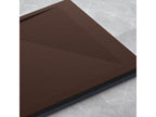 Chocolate shower tray with smooth finish, Meublita SIDE color grid - 150x90 cm