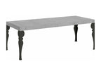 Paxon Premium extendable table 90x180/284 cm, Concrete Grey, Anthracite frame