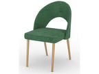 Modern chair in natural beech wood and choice of fabric Cekuza-Fabric 27107