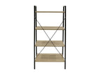 Vertchez - 4-Tier Metal and Wood-Look Shelf
