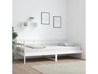 Daybed without mattress, white, solid pine wood, 90x200 cm